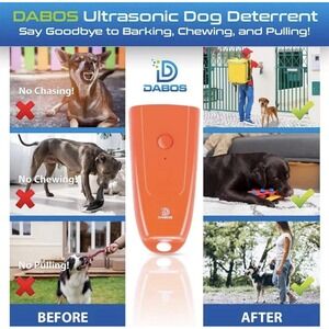 Dog Deterrent Ultrasonic Dog Repeller With Extended Range 16ft To 24ft " Dabos"